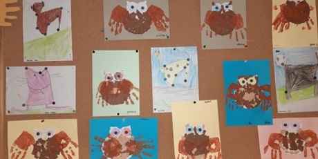 Powiększ grafikę: Prace plastyczne wykonane przez dzieci z grupy Słoneczek.
